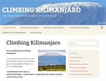 Tablet Screenshot of climbingkilimanjaro.info