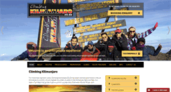 Desktop Screenshot of climbingkilimanjaro.co.za